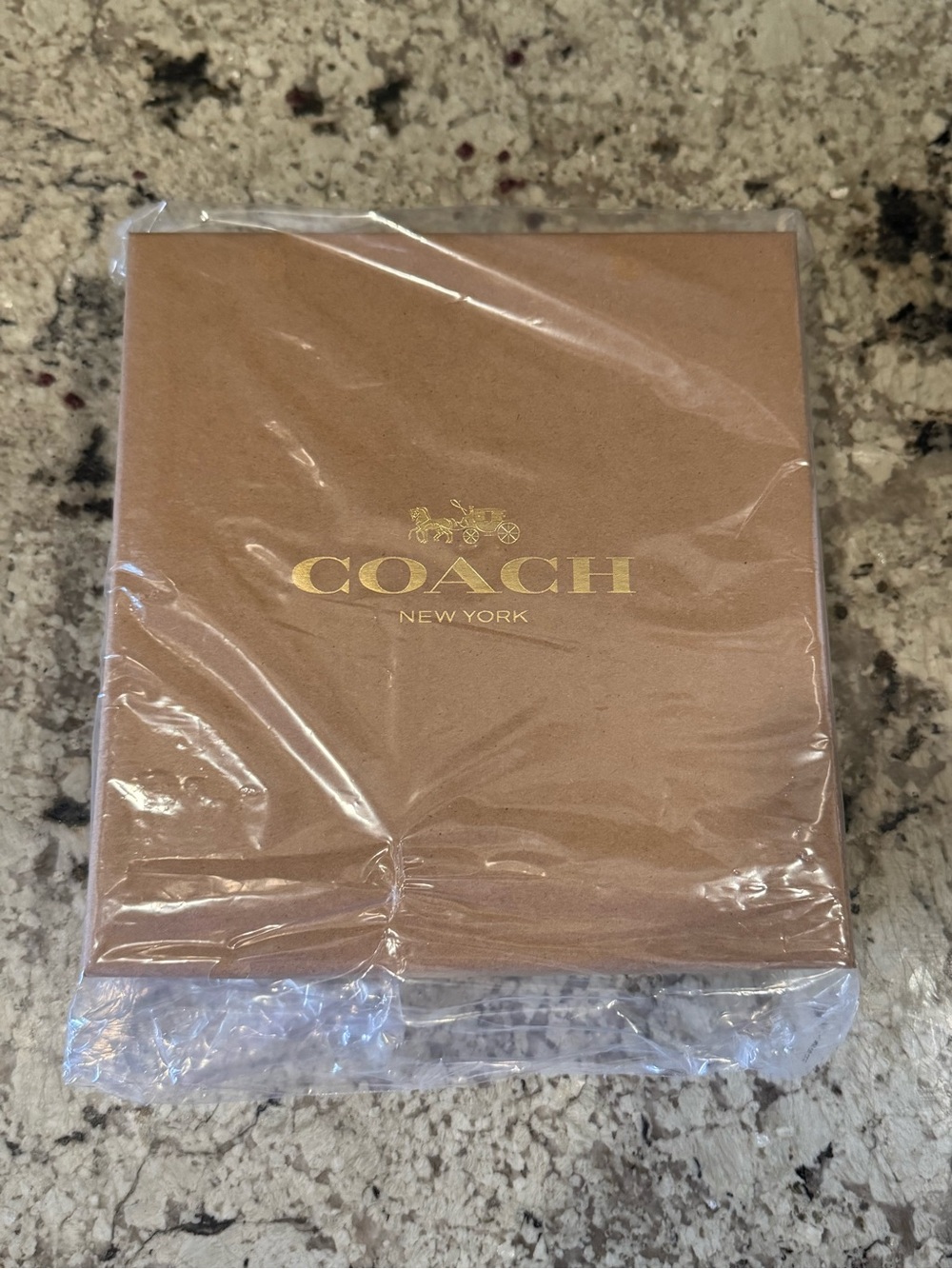 NWT Coach Signature Brown Red Gold Leather Dog Collar MEDIUM 13”- 16” AUTHENTIC - Picture 3 of 6